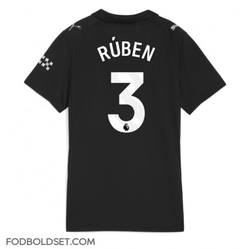 Manchester City Ruben Dias #3 Udebanetrøje Dame 2025-26 Kortærmet